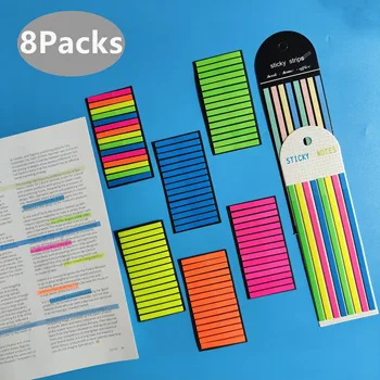 8Packs/Set Átlátszó Sticky Notes Öntapadó BookMarker Jegyzet Olvas Könyvet, Tiszta Lap közzé, Aranyos, Aranyos, Papíráru