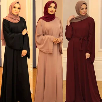 Új Muszlim Divat Hidzsáb Dubai Abaya Hosszú Ruhák Nők Szárnyak Iszlám Ruha Abayas Afrikai Ruhák Nők Vestido Köntös