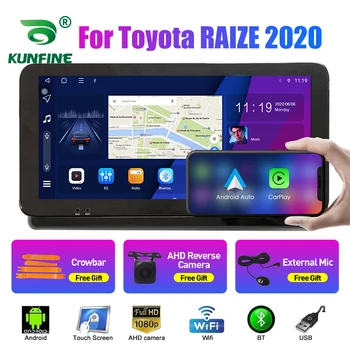 10.33 Hüvelyk autórádió Toyota RAIZE 2020 2Din Android Octa-Core Autó Hifi DVD GPS Navigációs Játékos QLED Képernyő Carplay