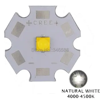 10db Cree XLamp XTE XT-E Neutrall Fehér 4500K - 5000K 5W Magas teljesítményű LED-Emitter Chip 8mm / 12mm / 14 mm / 16mm / 20mm PCB