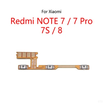 10DB/Sok Xiaomi Redmi MEGJEGYZÉS 7 Pro 7-ES 8 Power Kapcsoló Gomb Hangerő Elnémítása Gomb On / Off Flex Kábel