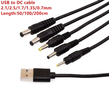 1db USB Férfi 5,5 MM X 2,5 MM-es, 5.5*2.1 DC Hordó Jack hálózati Kábel HÁLÓZATI Csatlakozó Átviteli Töltő Csatlakozó Interfész Átalakító
