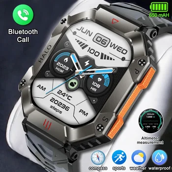2023 Új Iránytű Nézni A Férfiak Intelligens Karóra Sport Fitness Óra IP67 Vízálló Smartwatch Férfiak Bluetooth Hívás Teljes érintőképernyő