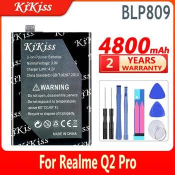 4800mAh KiKiss Akkumulátor BLP809 BLP 809 Az Oppo Realme Q2 Pro Q2Pro Volta Nagy Kapacitású