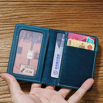 A hitelkártya Birtokos a Férfiak Bank Kártyák Birtokosai Valódi Bőr Pénztárca Mini Pénzt Klipek Üzleti Luxus Női Kis Táska Tok
