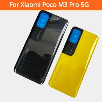 A Xiaomi Poco M3 Pro 5G hátlap Alváz Esetében Hátsó Akkumulátor Ház Ajtó + Öntapadó Matricát a Poco M3Pro akkumulátorfedelet