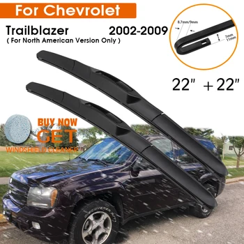 Autó Ablaktörlő A Chevrolet Trailblazer 2002-2009 Szélvédő Gumi Szilikon Utántöltő Első Ablaktörlő 22