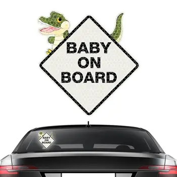 Baby On Board Matrica Gyermek On Board Matrica Az Autók Vicces Fényvisszaverő Baba A Fedélzeten Baba Biztonsági Jel, Autó Matrica, Teherautó, LAKÓAUTÓ Hajók