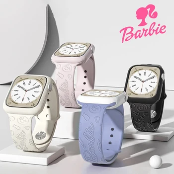 Barbie Heveder Apple WatchBand 42mm, 41 mm-es 38mm Nők Szilikon Szíj, a Sport Karóra Karkötő karkötő iwatch se 7 4 5 6 8 Ultra