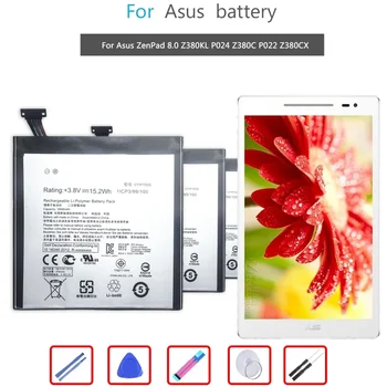 C11P1505 Tabletta Akkumulátor Asus ZenPad 8.0 Z380KL Z380C Z380CX P022 P024 3948mAh + Ingyenes Eszközök