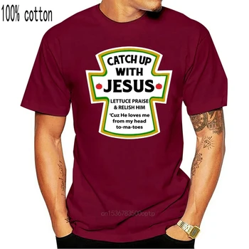 Camiseta A la moda para hombre, ropa con diseño de Jesús-lechuga Dicséret 'Élvezettel szegély, Mert 2020-ig nueva