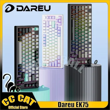 Dareu Ek75 Mechanikus Billentyűzet, Vezeték nélküli, Bluetooth Billentyűzet Gamer Billentyűzet 3-Mód Hot-Swap Egyéni Tömítés RGB Gaming Billentyűzet