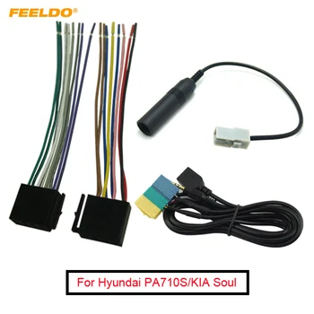 FEELDO 1Set Antenna Adapter Suite Állítsa be A Hyundai PA710S/KIA Soul Rádió/CD/MP3 AUX/USB/Power Öv #AM3240