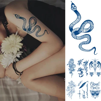 Félig Állandó Tetoválás Matricák Tart 1-2 Hét Prémium Henna Ideiglenes Tetoválás Felnőtt Nők, Lányok