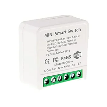Mini Smart WiFi Kapcsoló, DIY Időzítő Kapcsoló Modul Intelligens Élet/Tuya Alkalmazás, Vezeték nélküli Távirányító