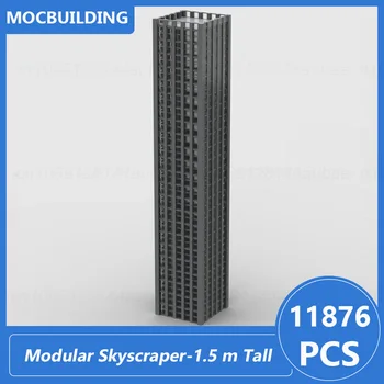 Moduláris Felhőkarcoló-1,5 m Magas, Teljes Építeni Moc Blokkok Diy Össze Tégla Építészet Kijelző Gyűjtemény Karácsonyi Játékok, Ajándékok 11876PCS