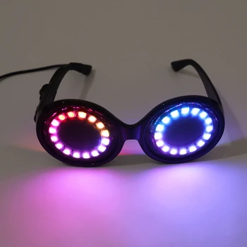 Pixel Pro LED Szemüveg 350 Módok Szivárvány Fényeket Színezett Lencsék