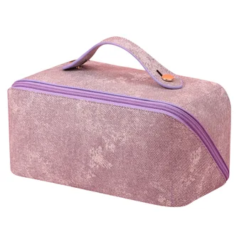 PU bőr nagy kapacitású multifunkcionális smink táska speciális értelemben ins szél mosás táska