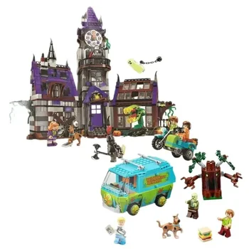 Raktáron A Rejtély Scooby 75902 építőkövei Tégla Doo Közgyűlés Játékok 75904 Gyerekeknek, Születésnapi, Karácsonyi Ajándékok,