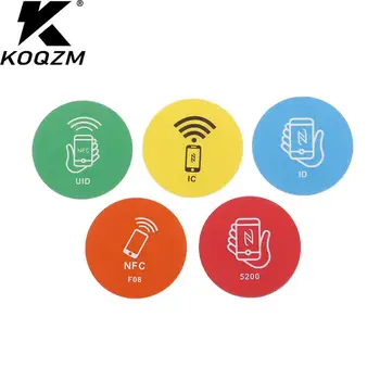 RFID 125KHz T5577 Újraírható Matrica Keytag Anti Fém Interferencia Címke Írható Kulcs Token Tag Kártya Másolat Klón NFC Címkék
