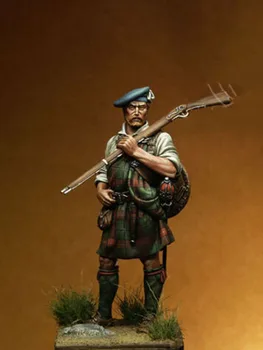 Unassambled 1/24 75MM ősi harcos Skót állni 75 mm Gyanta ábra miniatűr modelleket, Festetlen