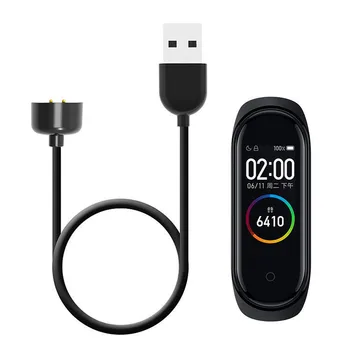 USB Töltő adatkábel Alkalmas Xiaomi Mi Zenekar 6 / Mi Zenekar 5 5/6-Fekete Karkötő Gyors Töltő Kábel Smart Tartozékok
