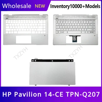 Új Eredeti HP Pavilion 14-CE TPN-Q207 Laptop C Shell Billentyűzet Felső Palmrest Fedezze Palm Többi Keret Ügy Ezüst
