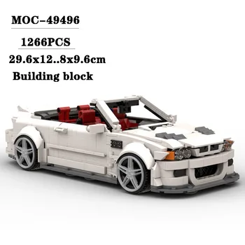 Új MOC-49496 Splice Közgyűlés Épület-Blokk, Sport Car Racing Modell 1266PCS Felnőtt, Gyermek Játékok, Születésnapi, Karácsonyi Ajándék