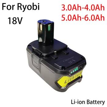 Új RYOBI 18V Vezeték nélküli hálózati Eszköz BPL1820 P108 P109 P106 RB18L50 RB18L40 Lítium-Ion Akkumulátor 3.0 Ah/4.0 Ah/5.0 Á/Á 6.0